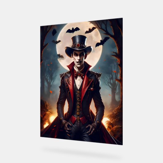 Halloween Steampunk Vampire Zombie Acryl Bord (Hoek)