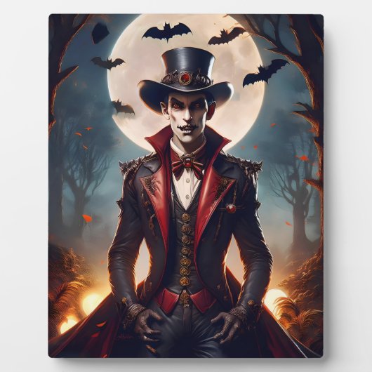 Halloween Steampunk Vampire Zombie Fotoplaat (Voorkant)