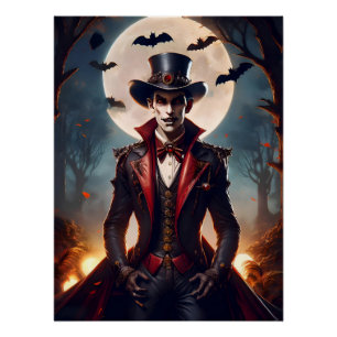 Halloween Steampunk Vampire Zombie Perfect Poster