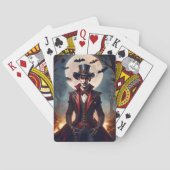 Halloween Steampunk Vampire Zombie Pokerkaarten (Achterkant)