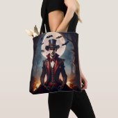 Halloween Steampunk Vampire Zombie Tote Bag (Dichtbij)