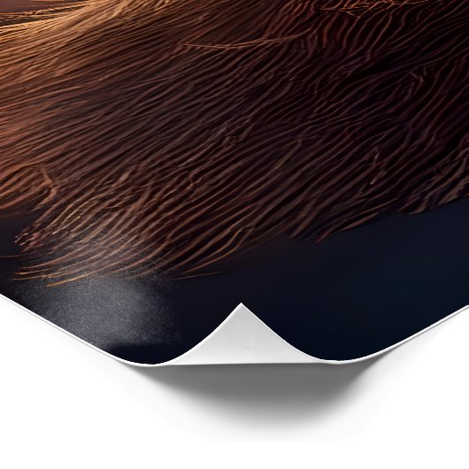 Halloween Steampunk Witch Moonlight Flight Perfect Poster (Hoek)