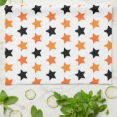 Halloween Sterren Keukenhanddoek (Gevouwen)