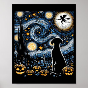 Halloween Sterren Kunst Nachtelijke Hemel Kunst Ho Poster