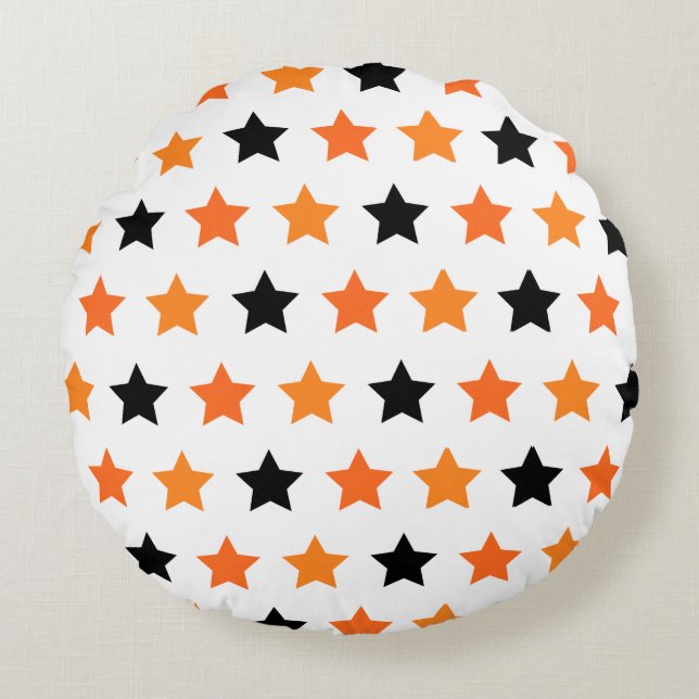 Halloween sterren rond kussen (Voorkant)
