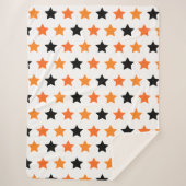 Halloween Sterren Sherpa Deken (Voorkant)