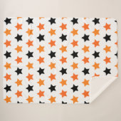 Halloween Sterren Sherpa Deken (Voorkant (horizontaal))