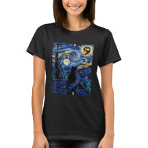 Halloween Sterrennacht Black Cat Harris T-shirt