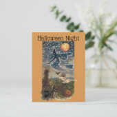  Halloween Sterrennacht Briefkaart (Staand voorkant)