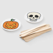 Halloween Stick Faces - Dubbelzijdige Party Props Handwaaier (Niet-gemonteerd)