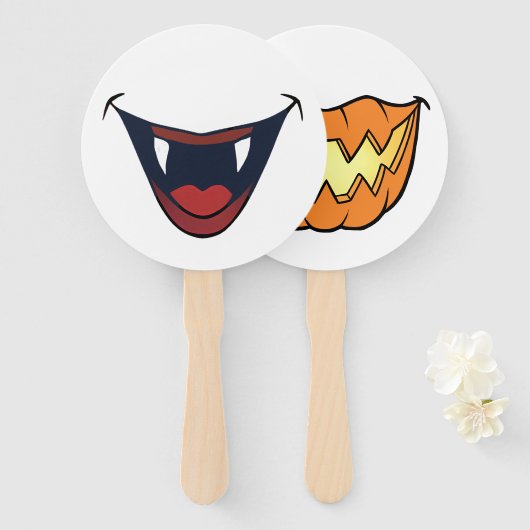 Halloween Stick Faces - Dubbelzijdige Party Props Handwaaier (Voorkant en achterkant)
