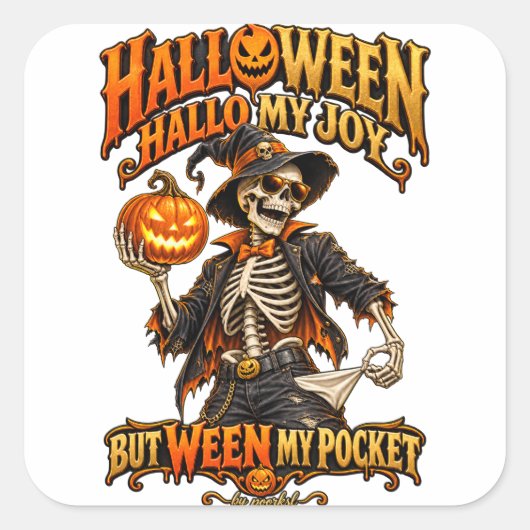 Halloween sticker (Voorkant)