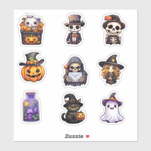 Halloween Sticker Bundel (Vel)