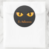 Halloween Sticker-Cat Eyes Ronde Sticker (Tas)