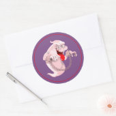 Halloween Sticker-Ghost Ronde Sticker (Envelop)