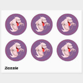 Halloween Sticker-Ghost Ronde Sticker (Vel)