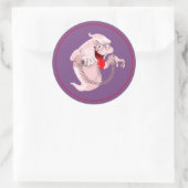 Halloween Sticker-Ghost Ronde Sticker (Tas)