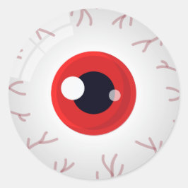 Halloween Sticker Griezelig Rood Oog Oogbal Snoepz
