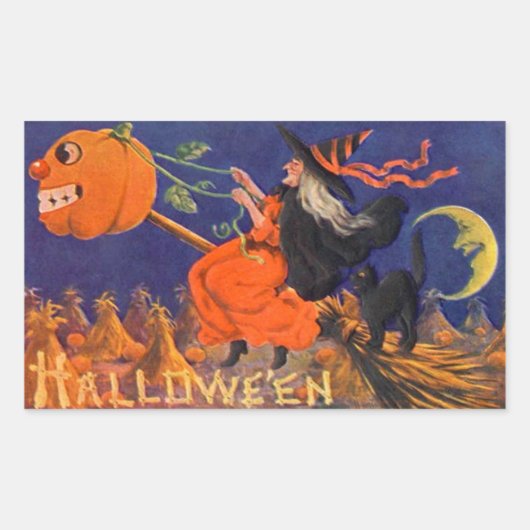  Halloween Sticker | Heksenkat (Voorkant)