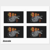Halloween Sticker - Kat Pumpkins (Vel)