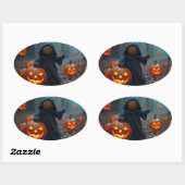 halloween-Sticker Ovale Sticker (Vel)