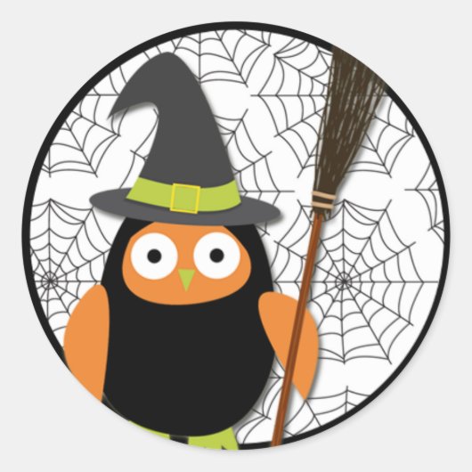 Halloween Sticker - Owl (Voorkant)
