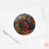  HALLOWEEN STICKER, Raphael Tuck 1909 Ronde Sticker (Envelop)