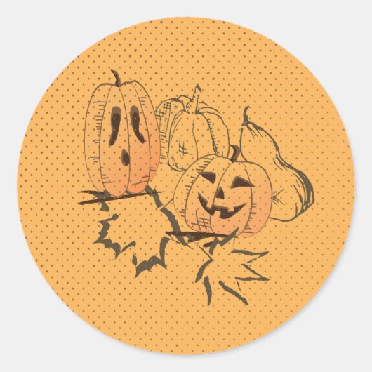 Halloween Sticker Ronde (Voorkant)