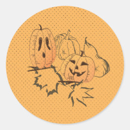  Halloween Sticker Ronde