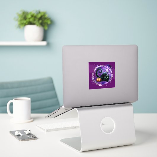 Halloween Stickers (Laptop op bureau)