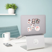 Halloween Stickers Blad (Laptop op bureau)