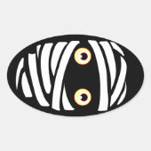 Halloween Stickers Fun Personalized Mummy Stickers (Voorkant)