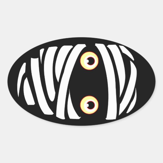 Halloween Stickers Fun Personalized Mummy Stickers (Voorkant)