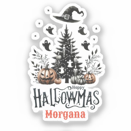 Halloween Stickers Halloween Kerst Mashup (Voorkant)