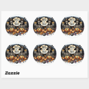 Halloween Stickers met Skeletten
