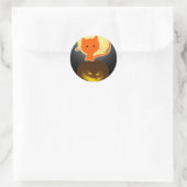 Halloween Stickers Oranje Kitty (Tas)
