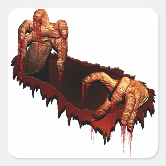 Halloween Stickers Personaliseerde Zombie Stickers (Voorkant)