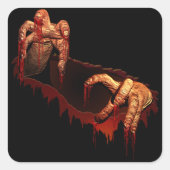 Halloween Stickers Personaliseerde Zombie Stickers (Voorkant)