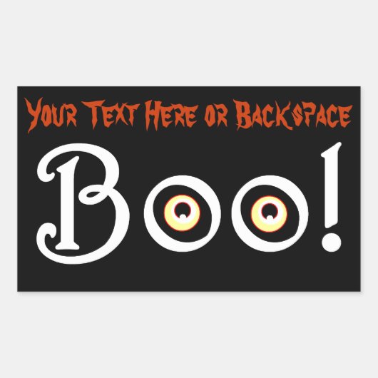 Halloween Stickers Personalized Halloween Stickers (Voorkant)
