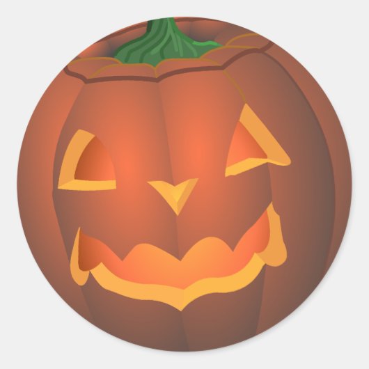 Halloween Stickers Personalized Pumpkin Stickers (Voorkant)