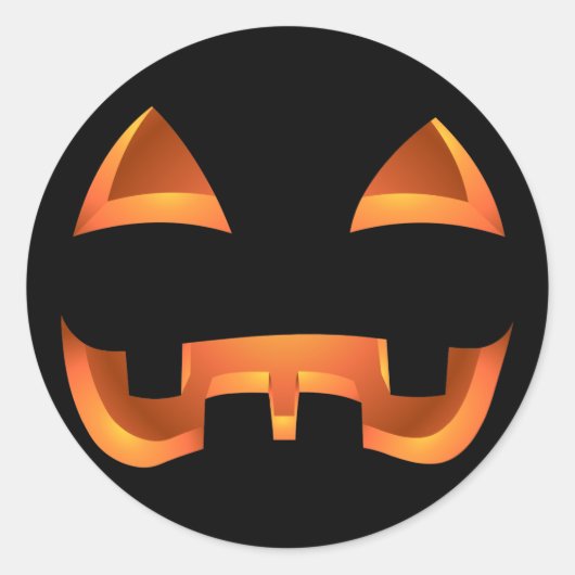 Halloween Stickers Personalized Pumpkin Stickers (Voorkant)