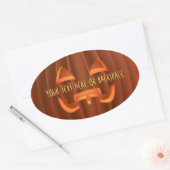 Halloween Stickers Personalized Pumpkin Stickers (Envelop)