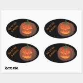 Halloween Stickers Personalized Pumpkin Stickers (Vel)