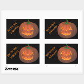 Halloween Stickers Personalized Pumpkin Stickers (Vel)
