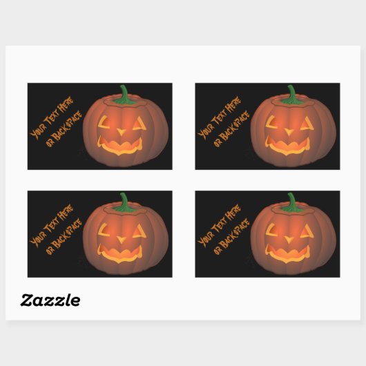 Halloween Stickers Personalized Pumpkin Stickers (Vel)