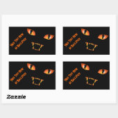 Halloween Stickers Personalized Spooky Cat Sticker (Vel)