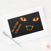 Halloween Stickers Personalized Spooky Cat Sticker (Envelop)