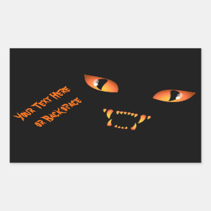 Halloween Stickers Personalized Spooky Cat Sticker