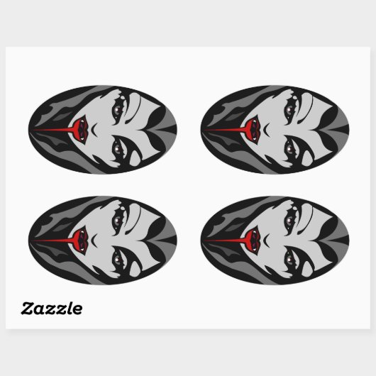 Halloween Stickers Personalized Vampire Stickers (Vel)