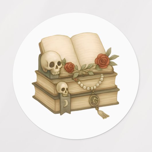  Halloween Stickers – Pompoen, Spooky Dolls (Design 2)